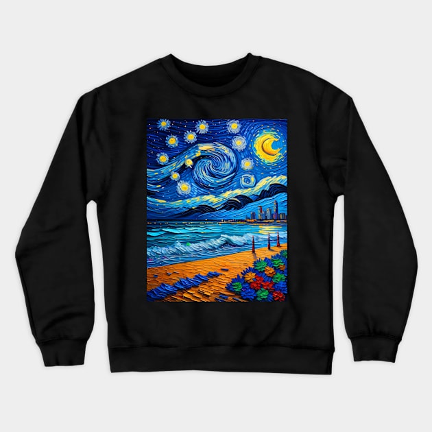 South Beach Miami Crewneck Sweatshirt by FUN GOGH